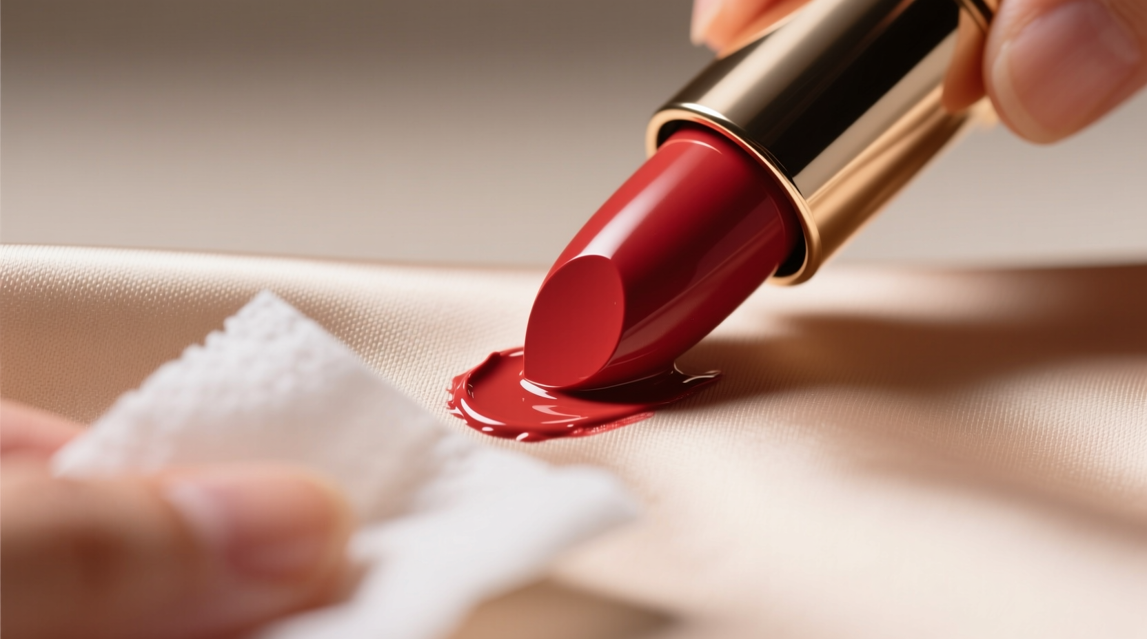 how to remove lipstick from satin pillowcases