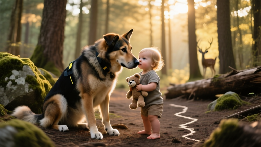 Michigan Dogs Heroically Protected Toddler After She Got Lost In the Woods