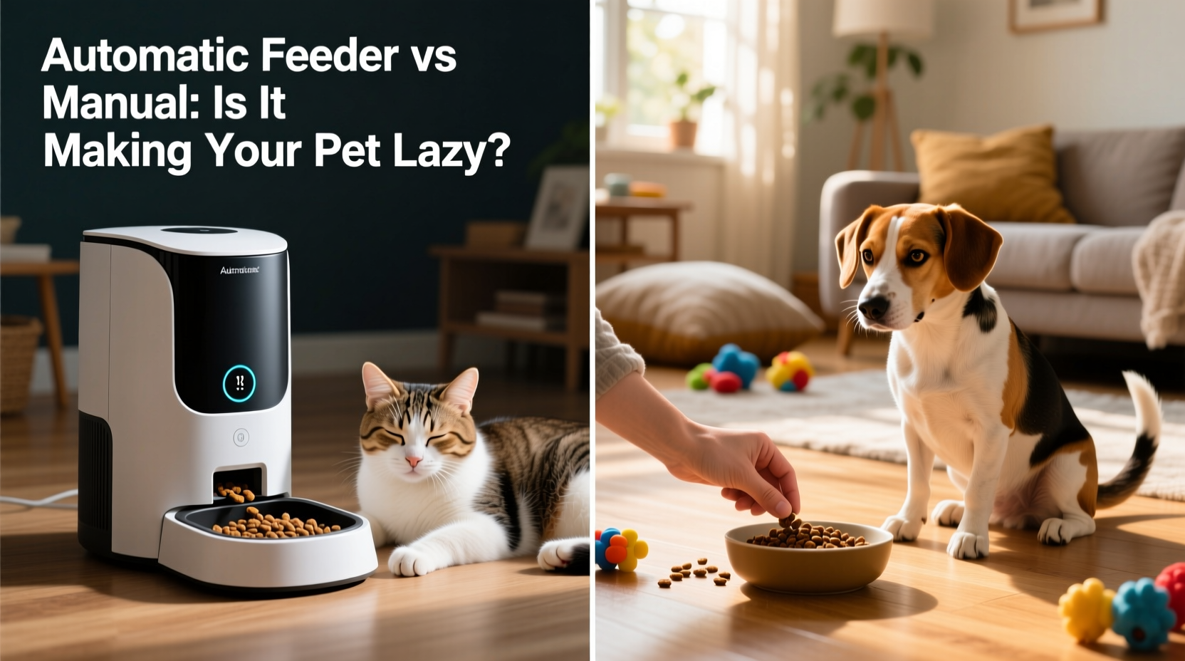 automatic feeder vs manual is it making your pet lazy