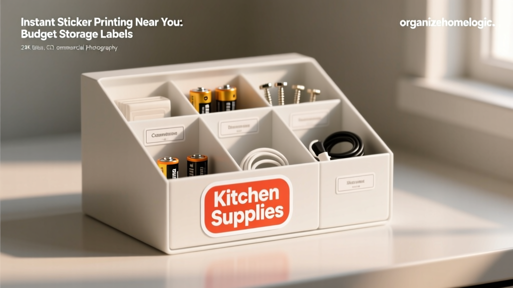 Instant Sticker Printing Near You: Budget Storage Labels