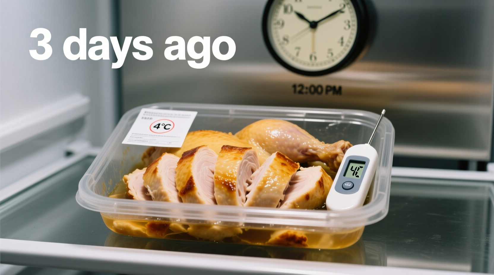 how many days is cooked chicken good for