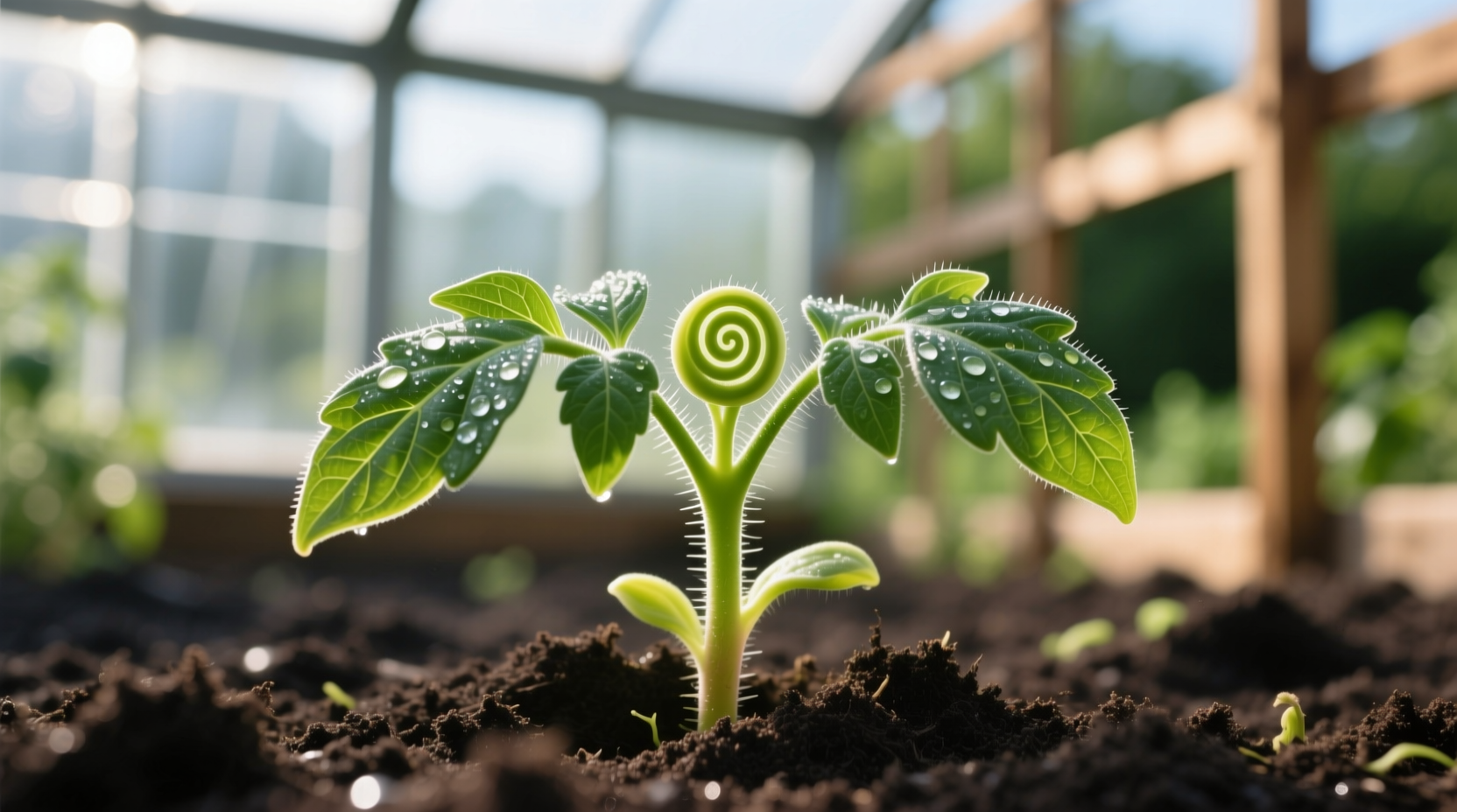 new tomato plant leaves