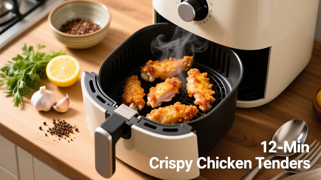 Crispy Chicken Tender Air Fryer Recipe (Ready in 12 Min!)