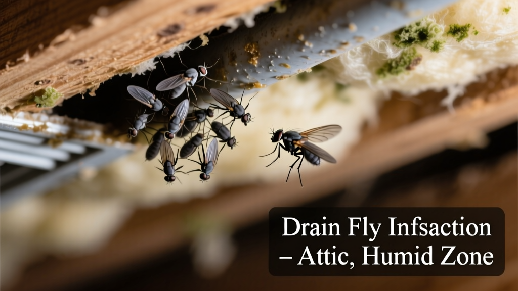 Drain Flies in the Attic: Identification and Removal