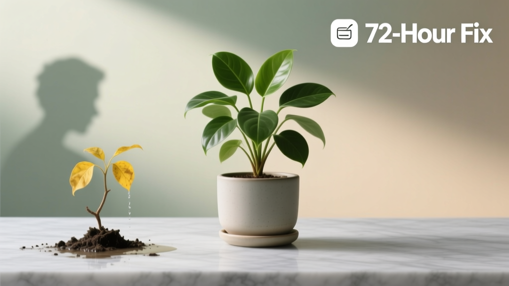 Indoor Plant Watering Mistake Stunting Growth