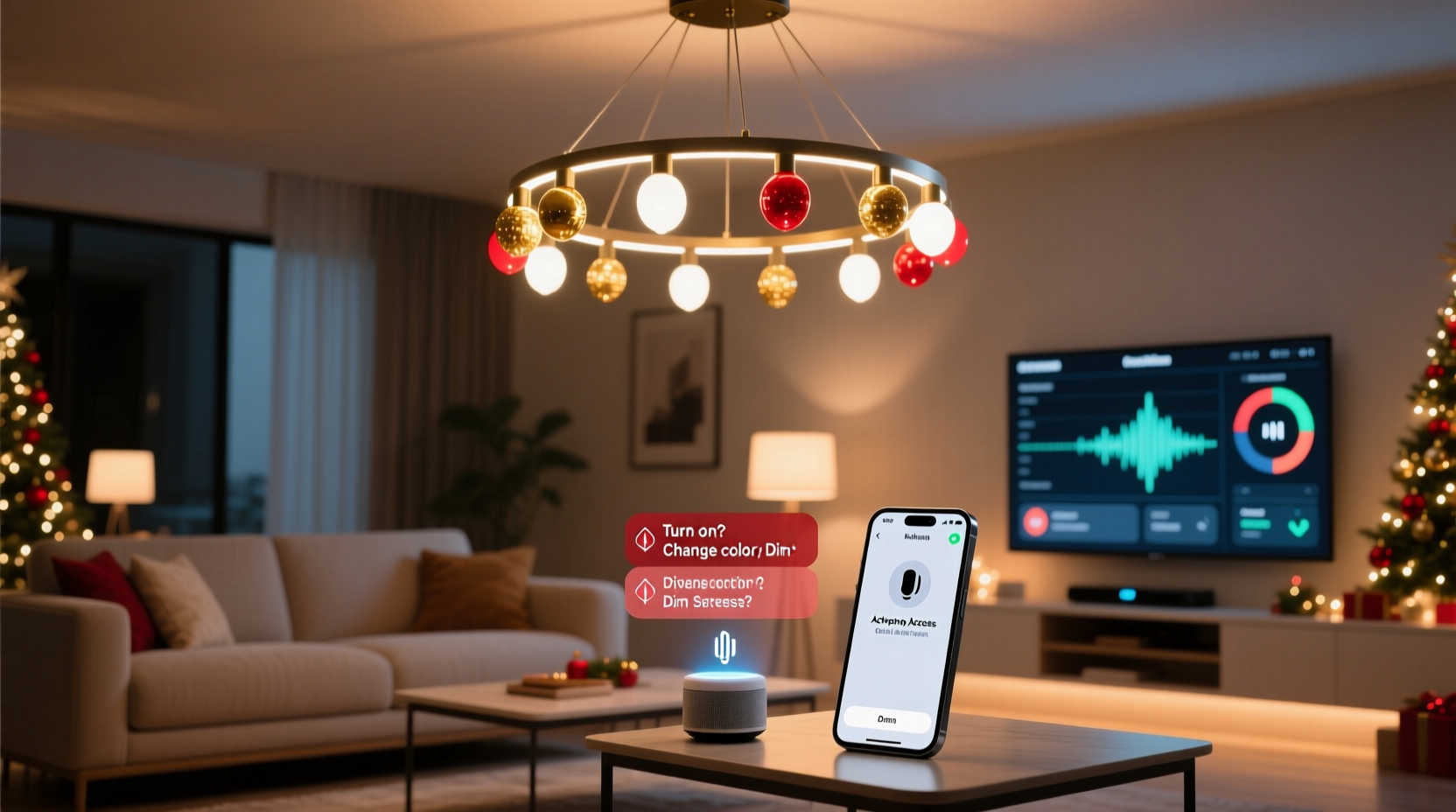 are voice activated christmas lights practical or just a privacy concern