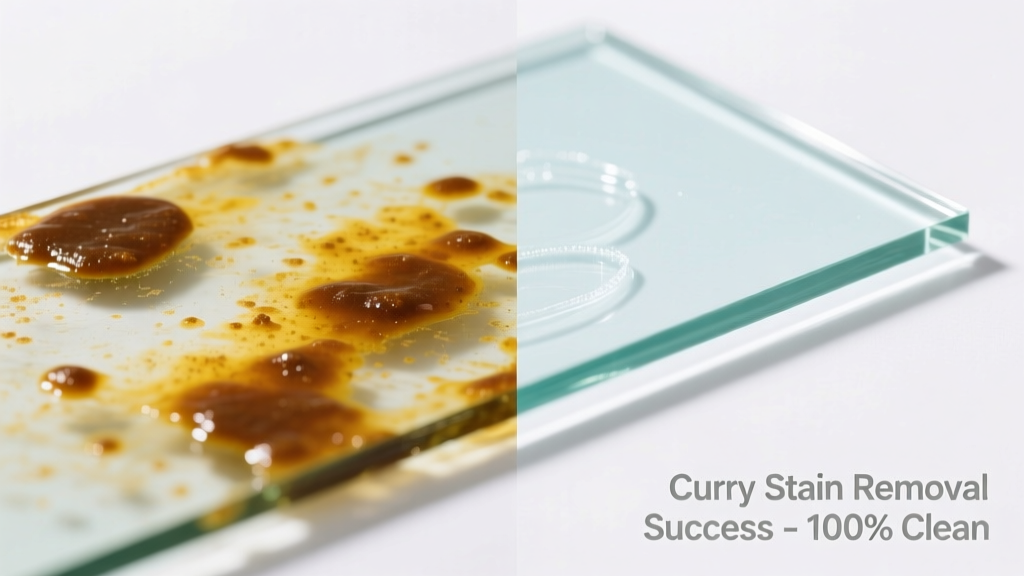 How to Remove Curry Stains from Glass Surfaces