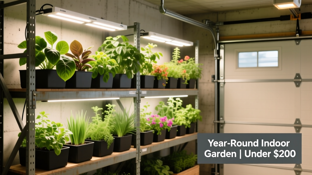 Garage Grow Light Setup: Year-Round Indoor Garden Under $200