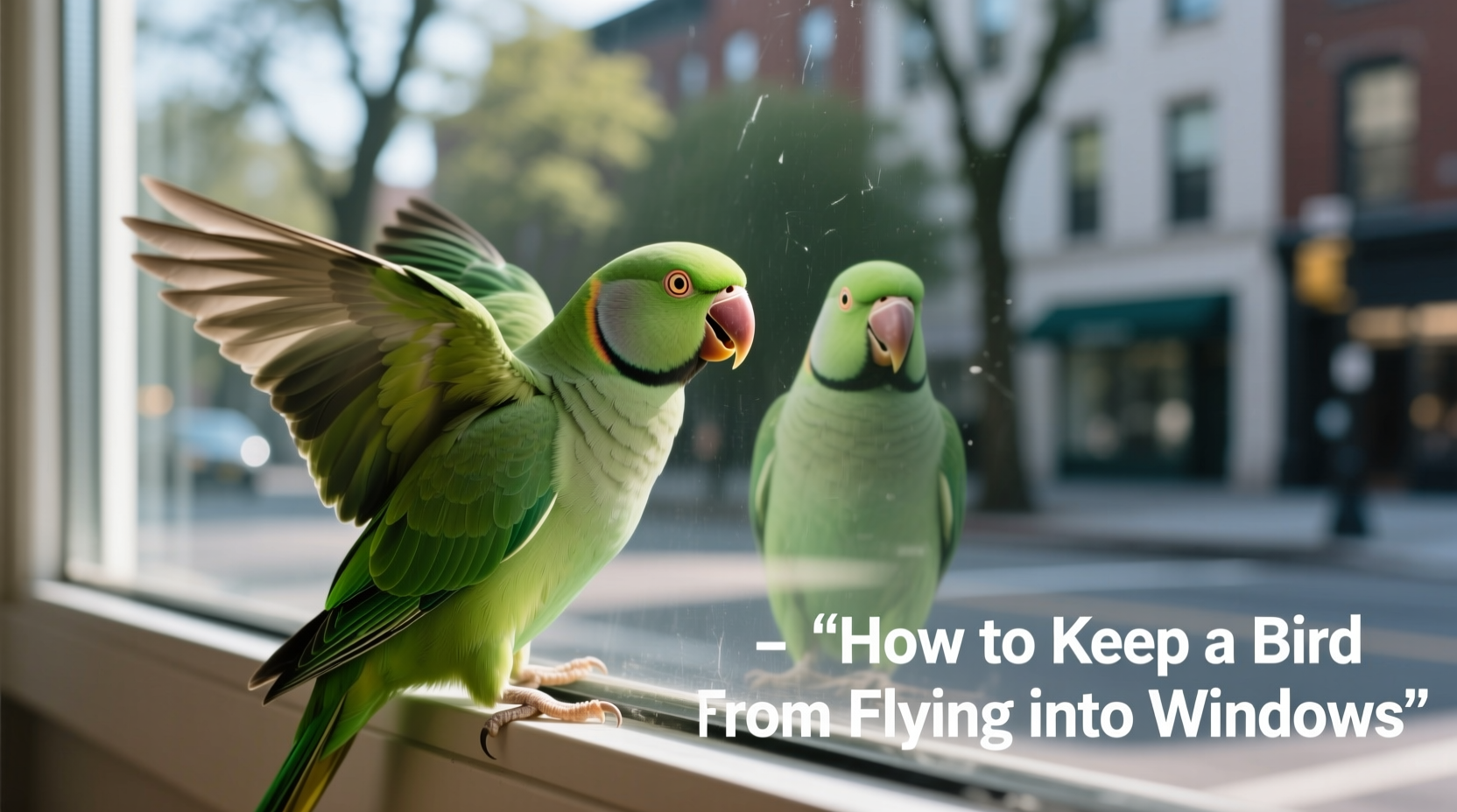 how to keep a bird from flying into window