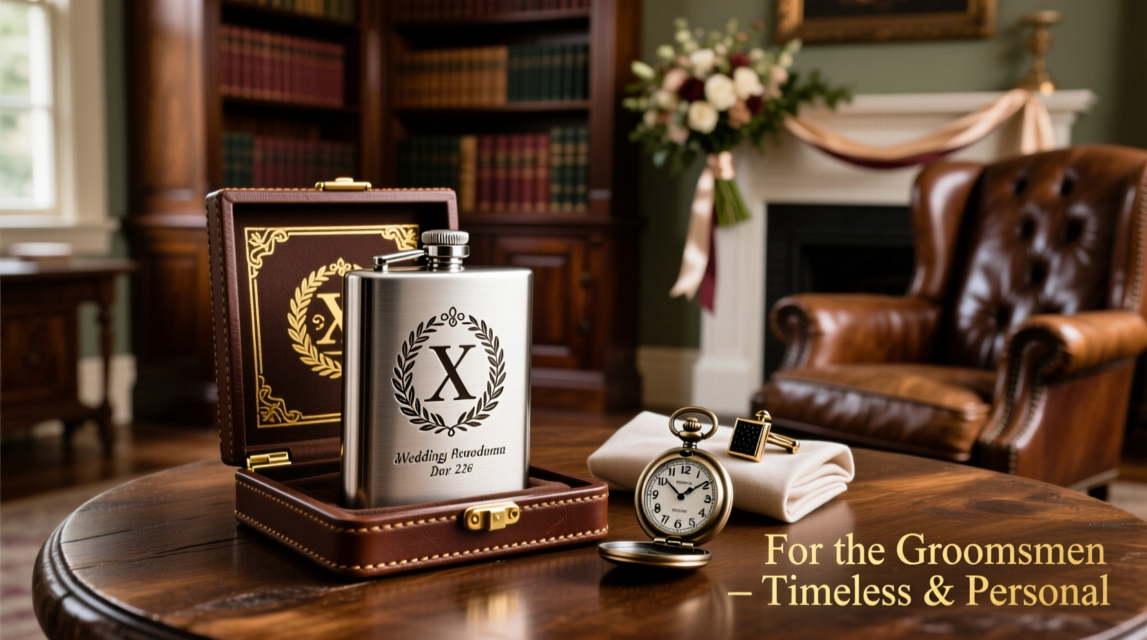 are engraved flask gifts still stylish for groomsmen