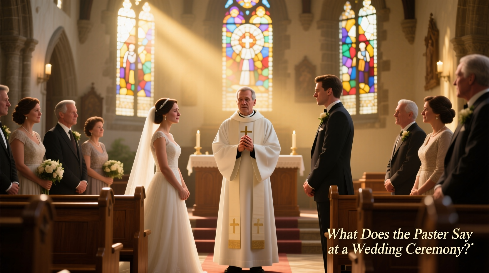 what does the pastor say at a wedding