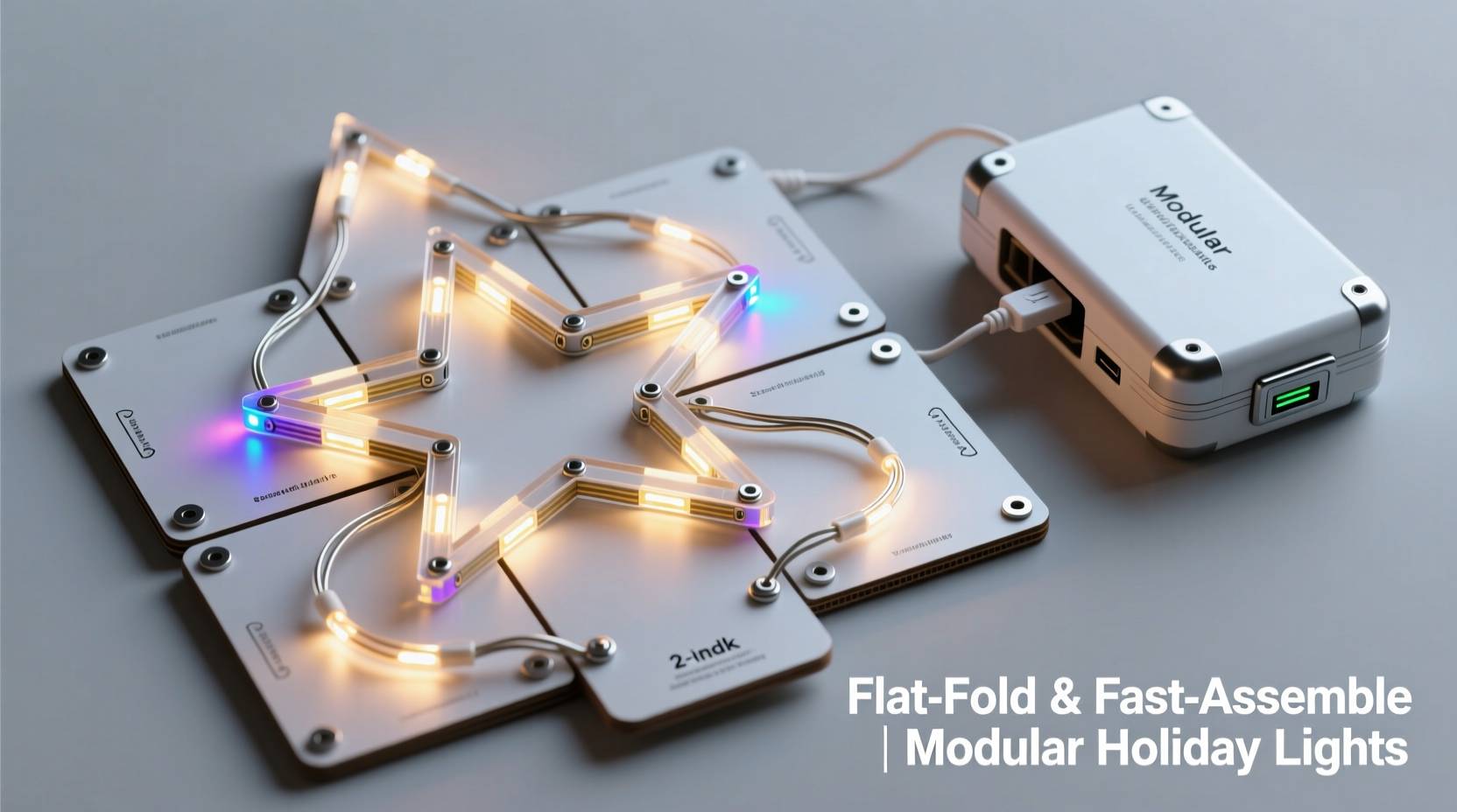 how to build a modular christmas light display that stores flat and reassembles in minutes