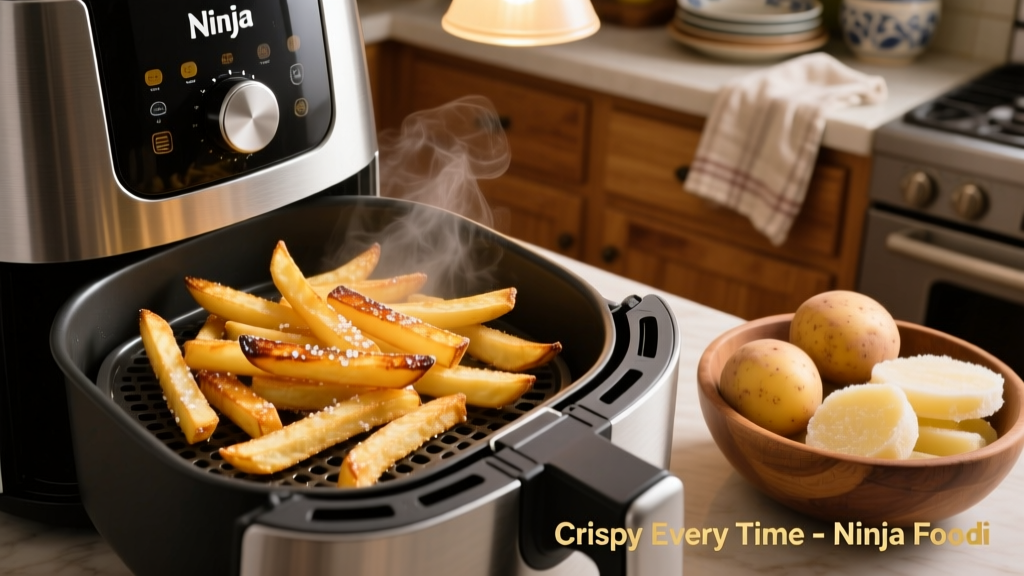 Perfect Frozen French Fries in a Ninja Foodi (Crispy Every Time!)