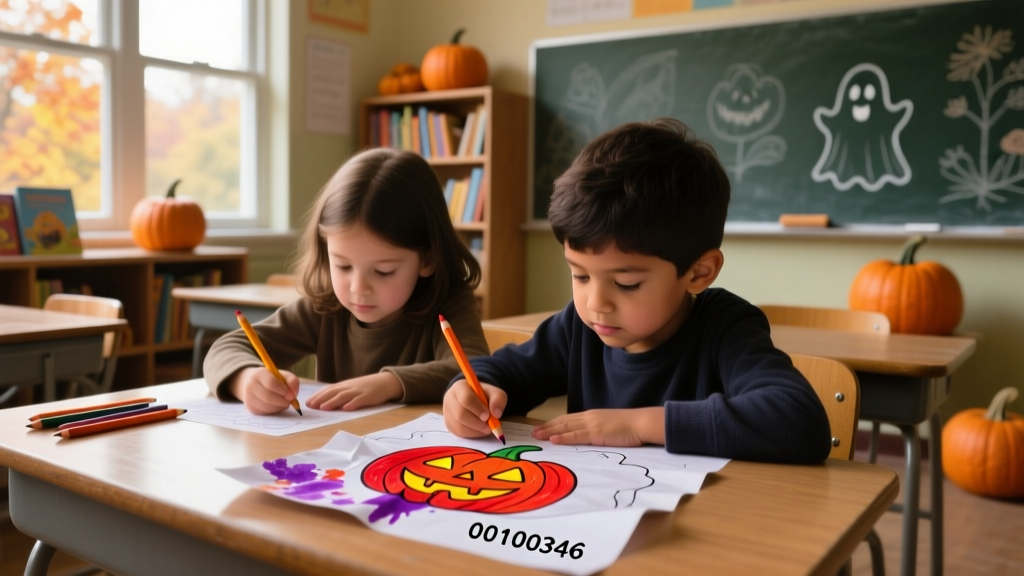 Halloween Coloring Pages_00100346: Developmental Benefits, Classroom Integration, and Evidence-Based Design Principles