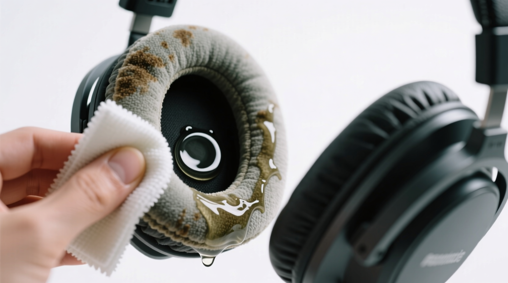 freshen headset earpads without removing foam