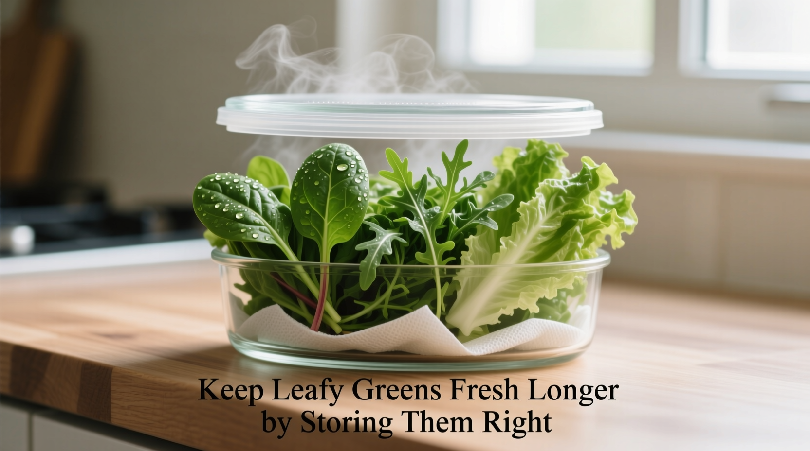 keep leafy greens fresh longer by storing them right in