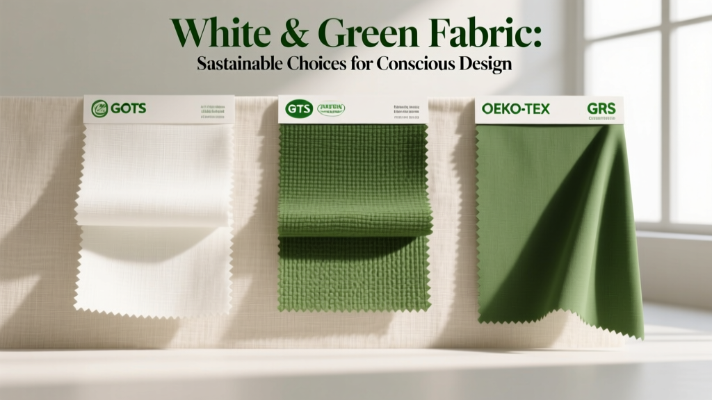 White & Green Fabric: Sustainable Choices for Conscious Design