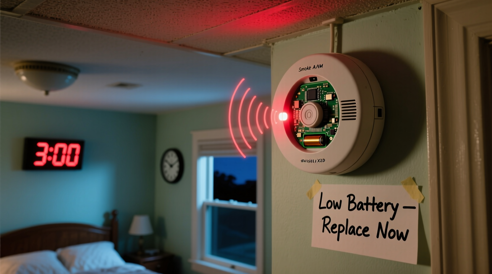 why does my smoke detector chirp at 3am and how to fix it permanently