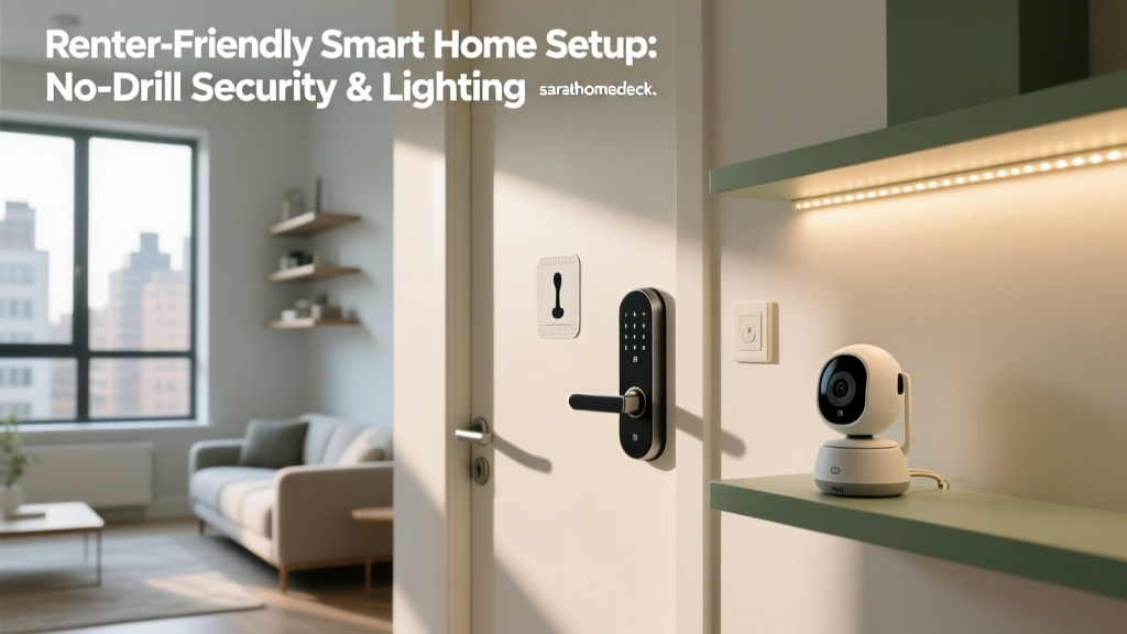 Renter-Friendly Smart Home Setup: No-Drill Security & Lighting