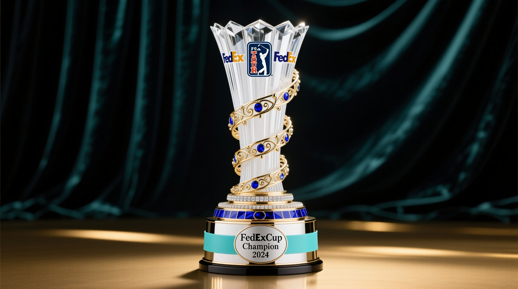 the fedexcup trophy designed and handcrafted by tiffany co for the pga tour