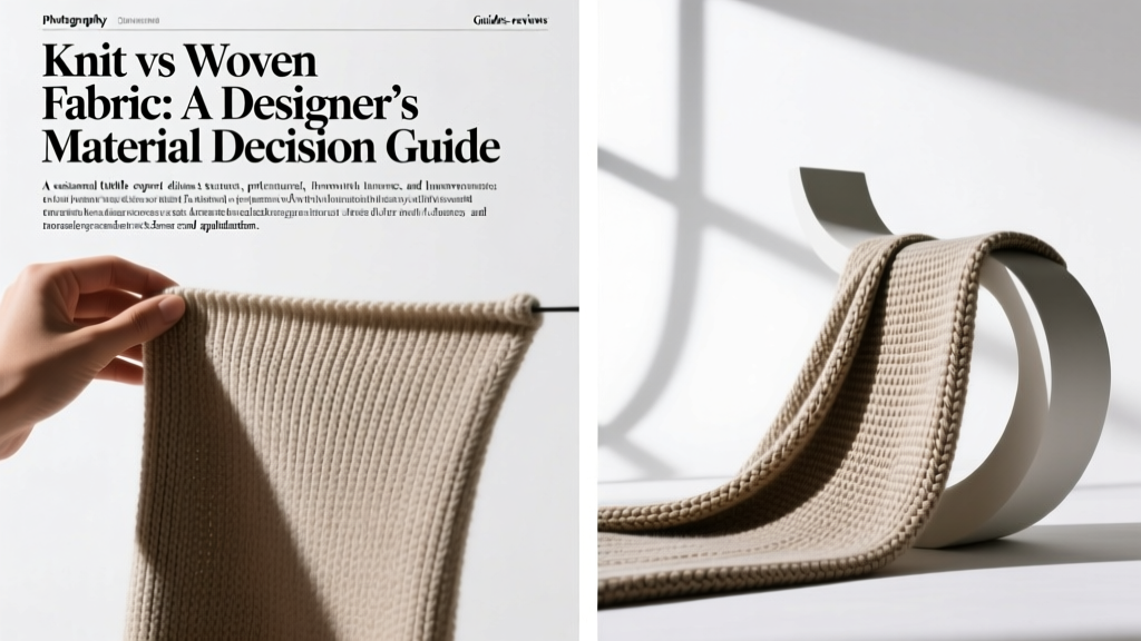 Knit vs Woven Fabric: A Designer’s Material Decision Guide