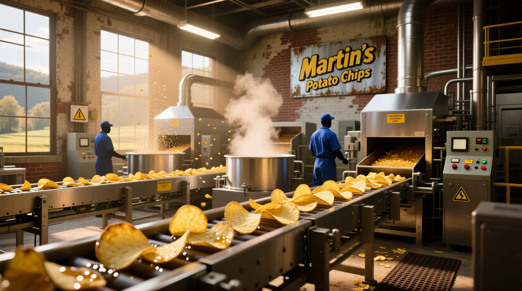 Martin's Potato Chips production facility in West Virginia