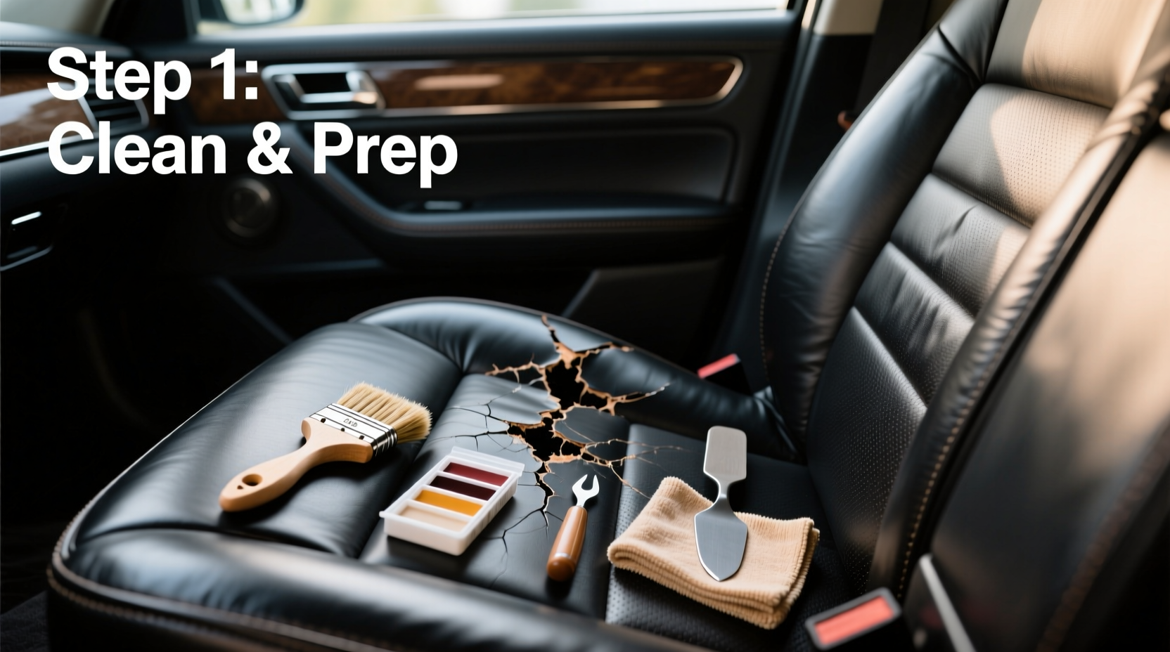 how to repair leather car upholstery
