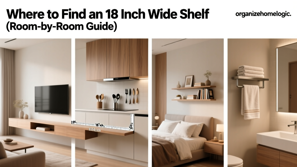 Where to Find an 18 Inch Wide Shelf (Room-by-Room Guide)
