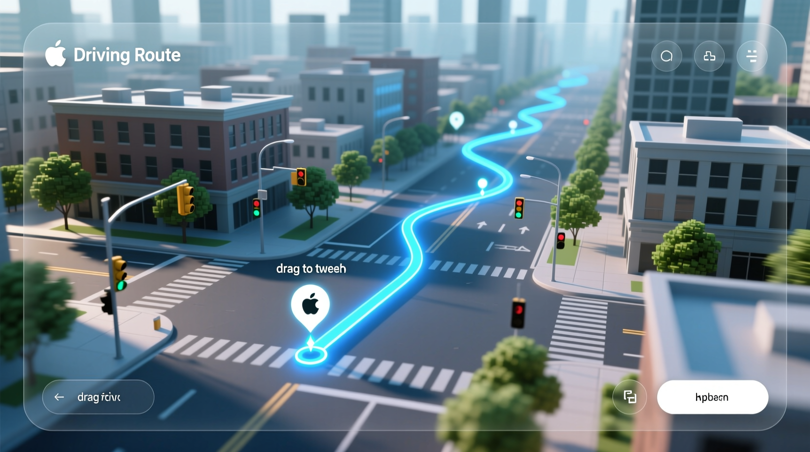 drag and drop to tweak your driving route