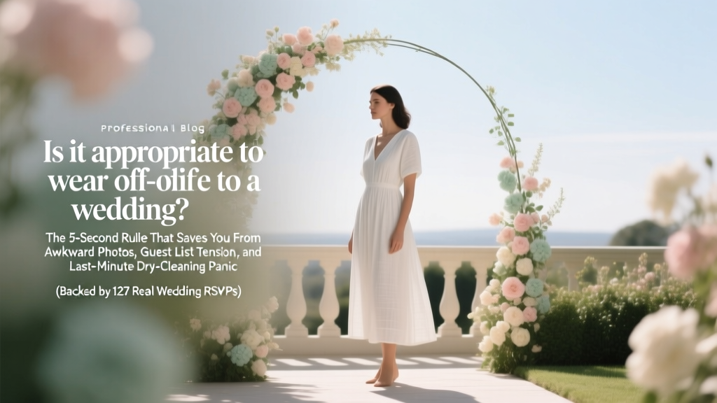Off-White Wedding Attire: The 5-Second Rule (2026)