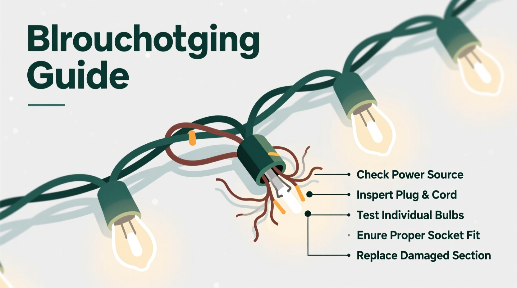 why is my strand of christmas lights half out troubleshooting tips