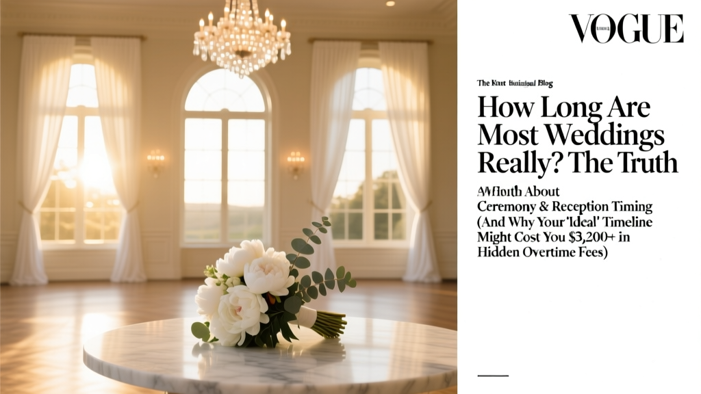 How Long Are Most Weddings? (2026 Data + Tips)
