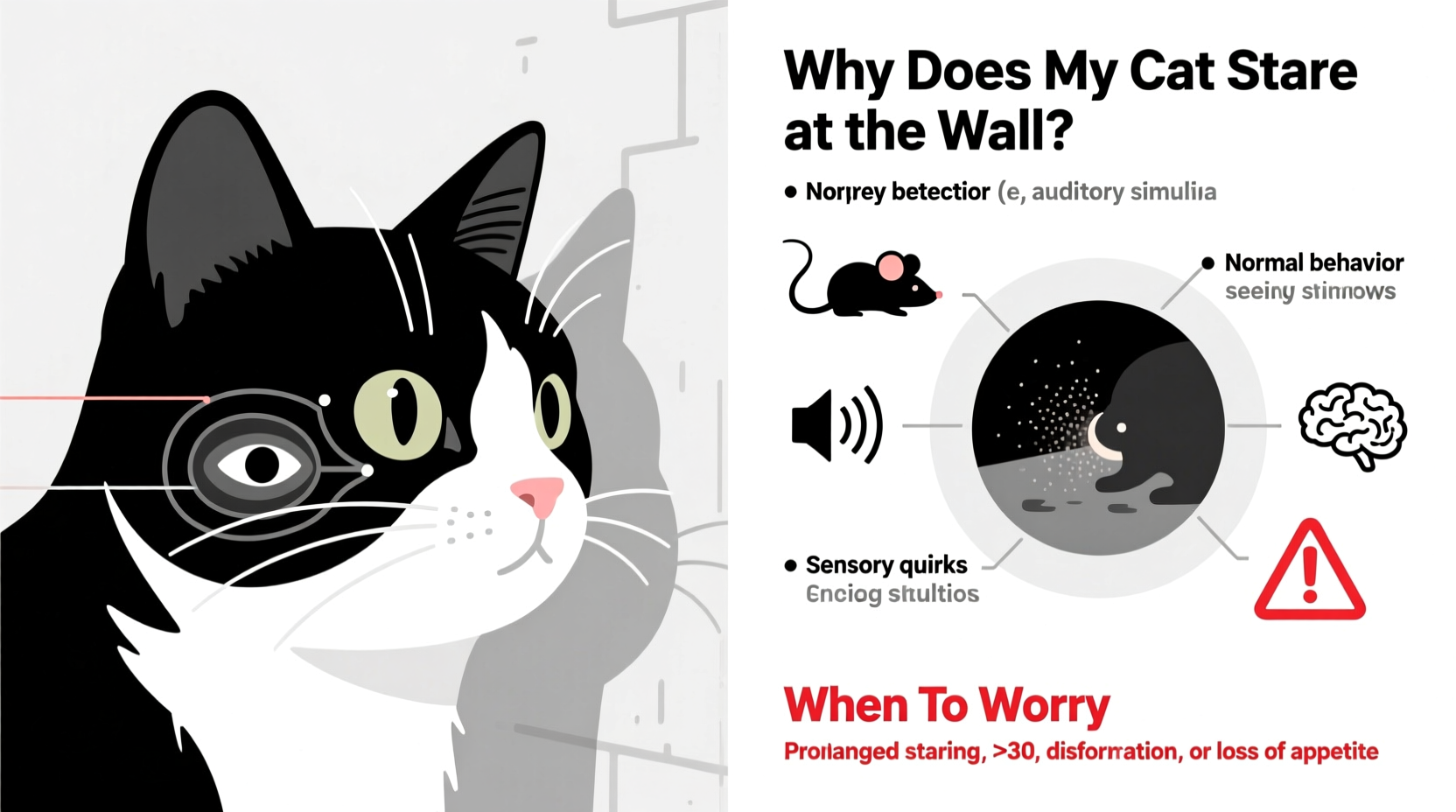 why does my cat stare at the wall what it could mean and when to worry