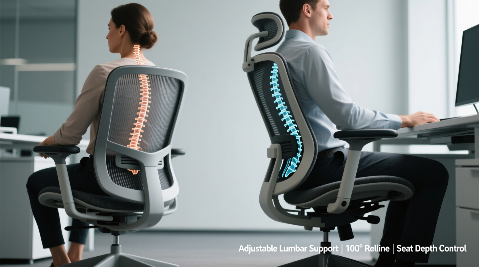 mesh office chairs vs ergonomic models which reduces back pain better