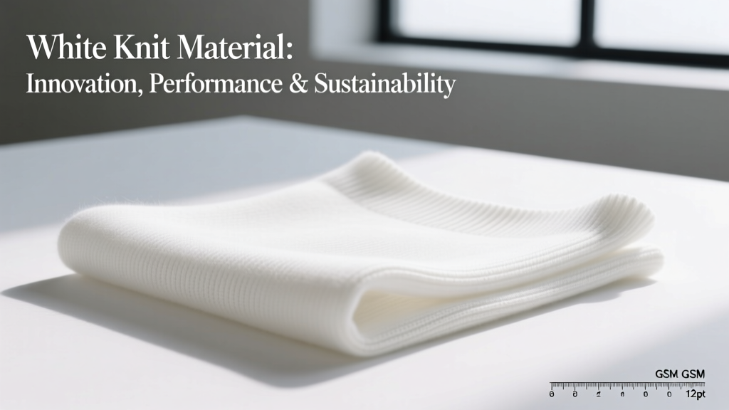 White Knit Material: Innovation, Performance & Sustainability