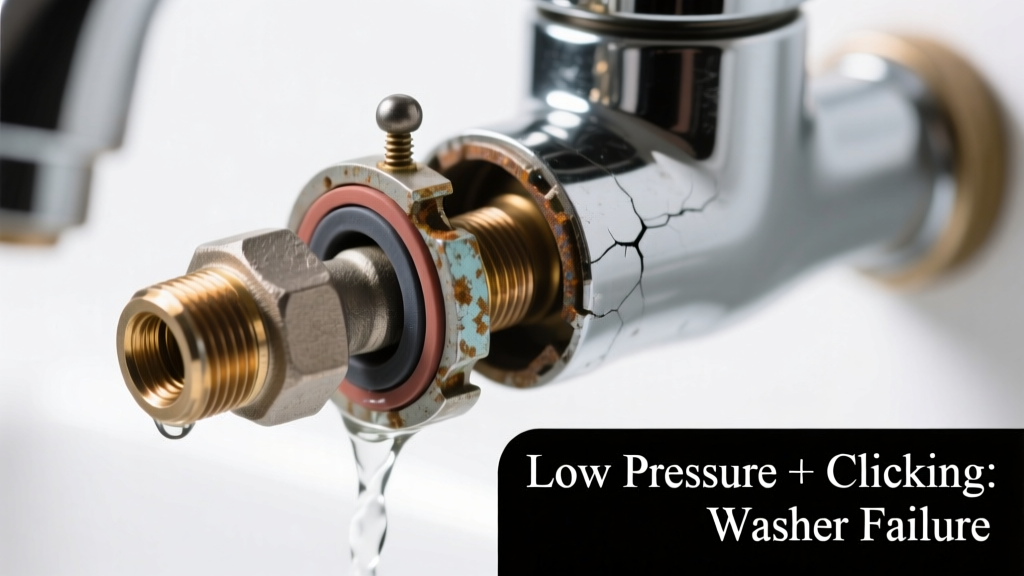 Low Water Pressure with Clicking Sound: Quick Diagnosis