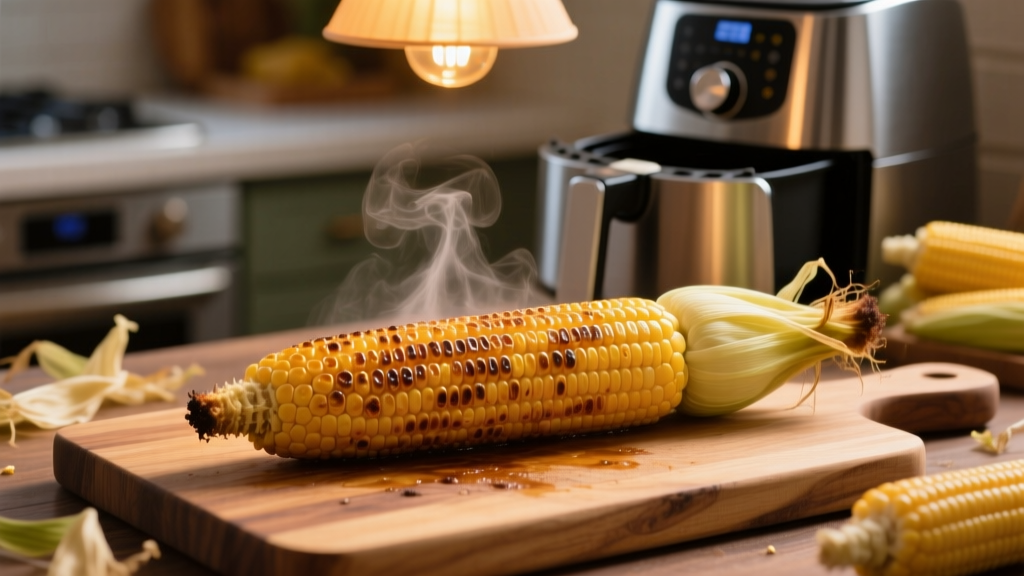 Air Fryer Roasted Corn on the Cob (Crispy & Juicy!)