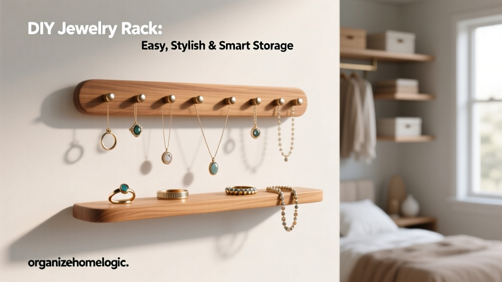 DIY Jewelry Rack: Easy, Stylish & Smart Storage