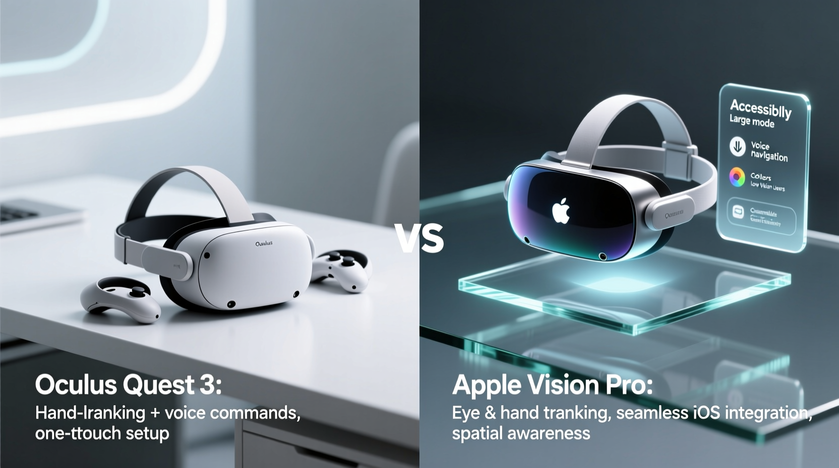 oculus quest 3 vs apple vision pro accessibility and ease of use compared