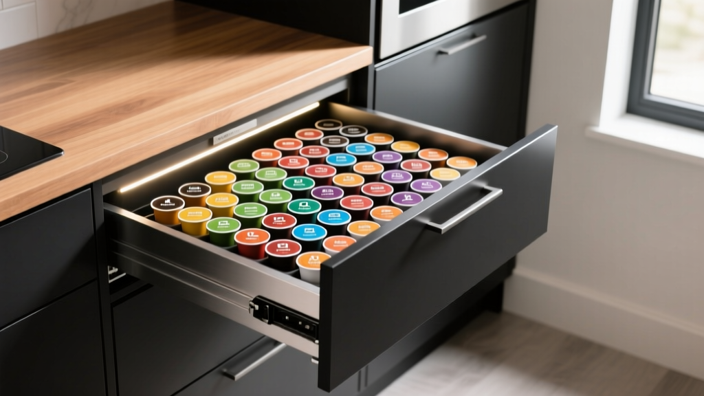 Best Keurig Pod Holder Drawer for Under-Cabinet Storage