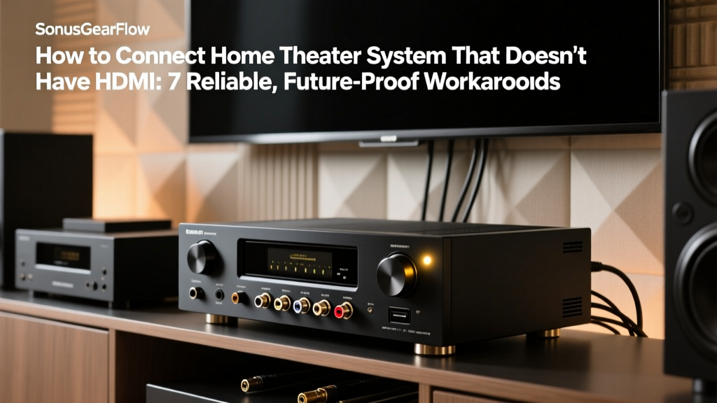 How To Connect Home Theater System That Doesnt Have Hdmi (2026)