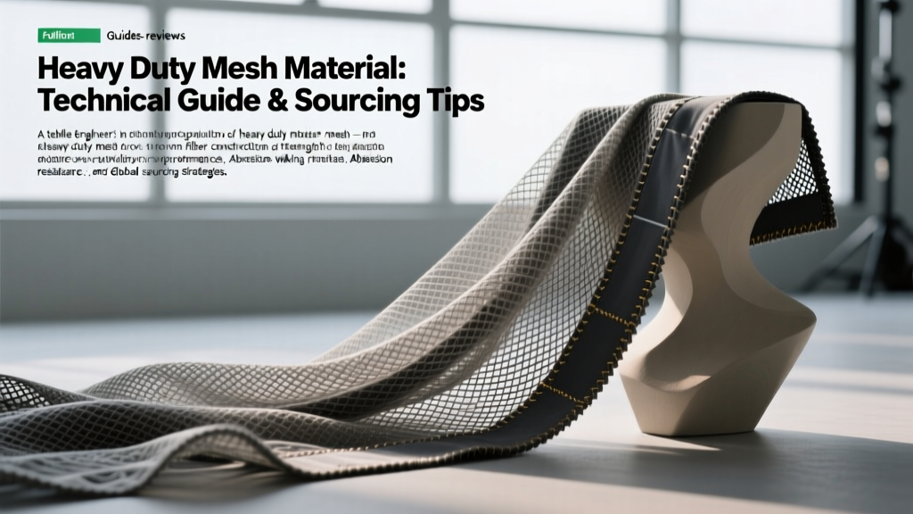 Heavy Duty Mesh Material: Technical Guide & Sourcing Tips