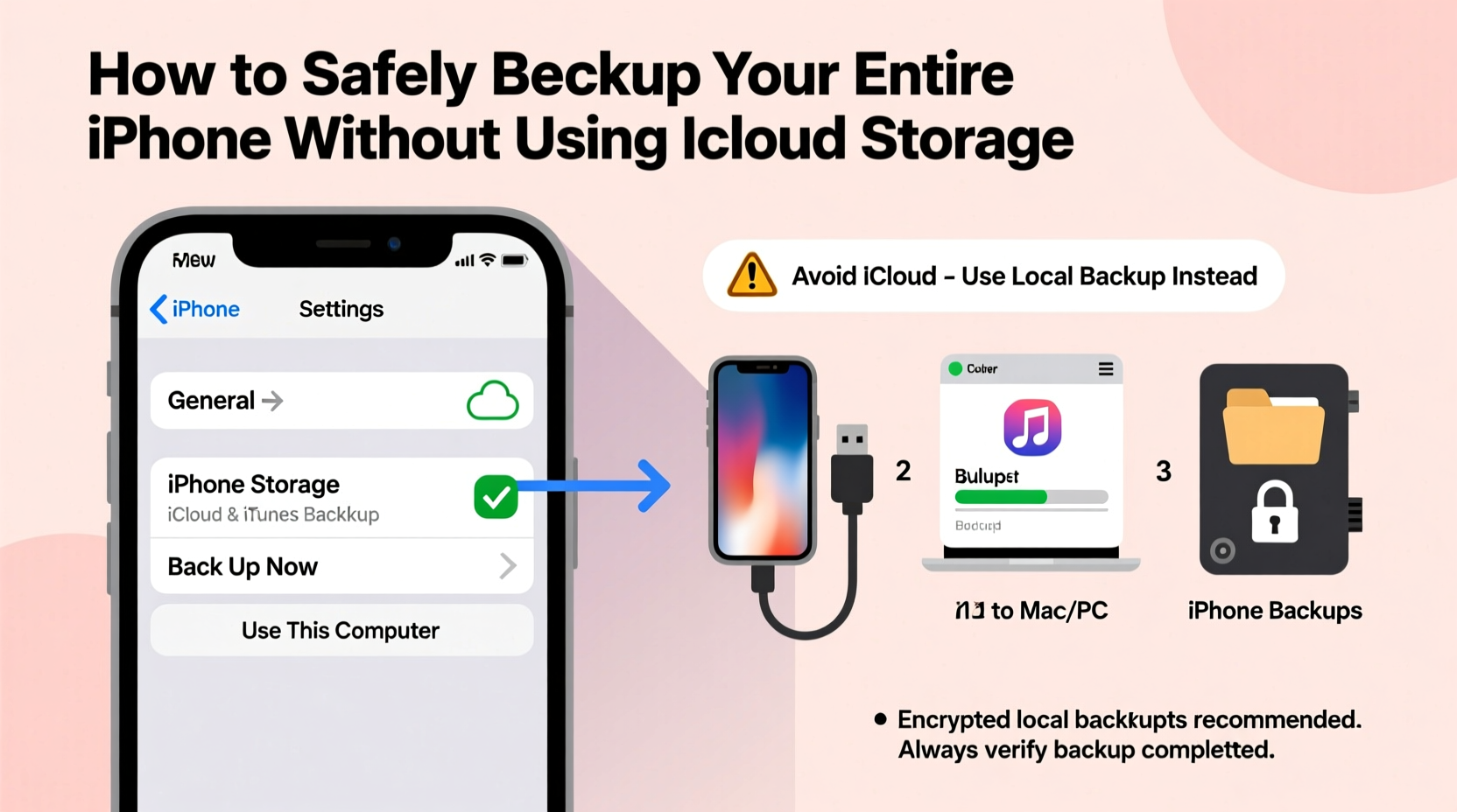 Backup options for iPhone