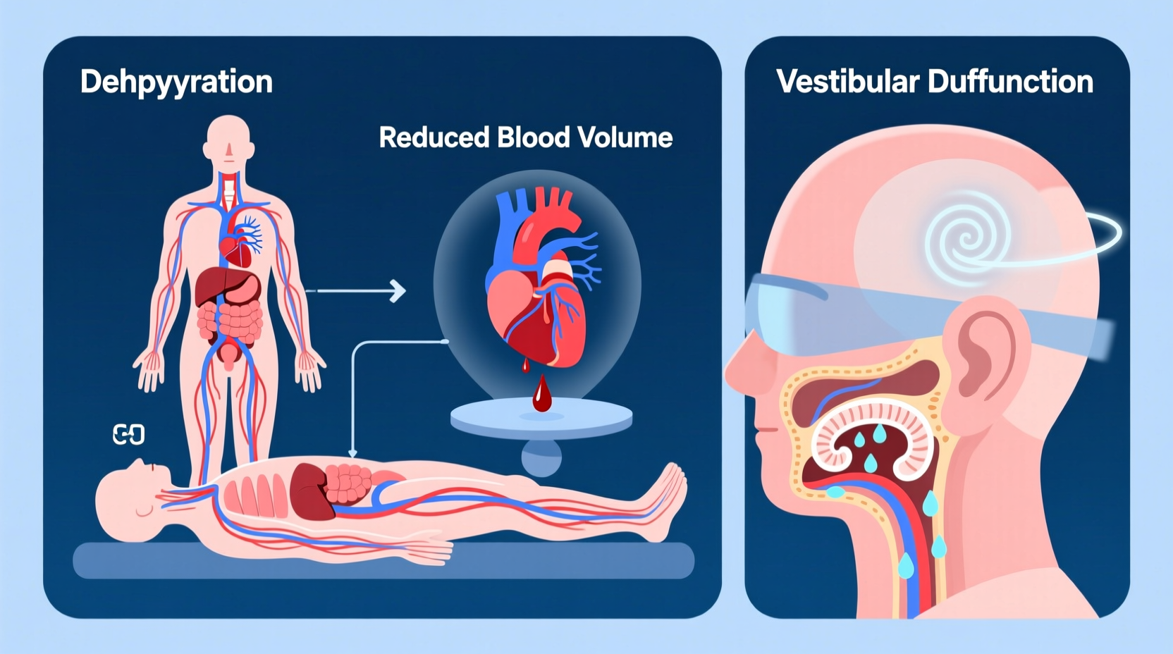 why do i feel dizzy when standing up causes from dehydration to inner ear issues