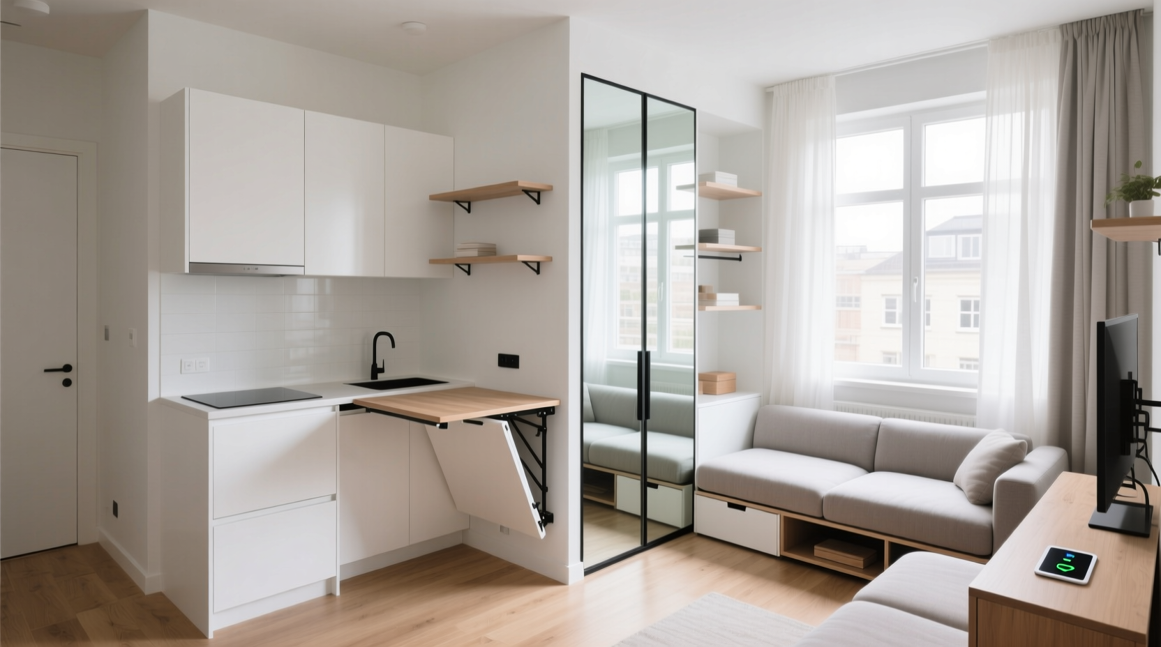 how to make your small apartment feel bigger with clever storage and layout hacks