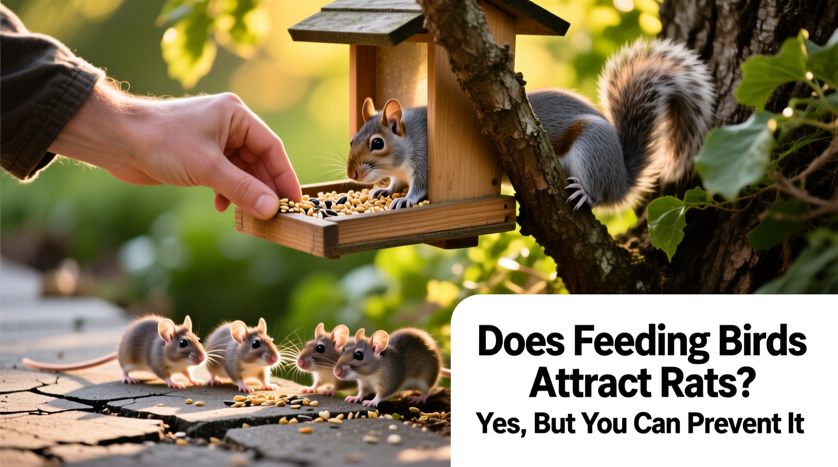 does feeding birds attract rats
