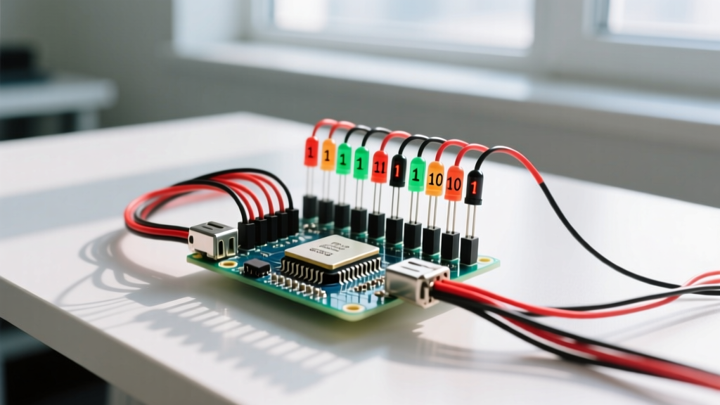 Mapping 1 to 10 Binary Numbers to Microcontroller GPIO and Digital Logic