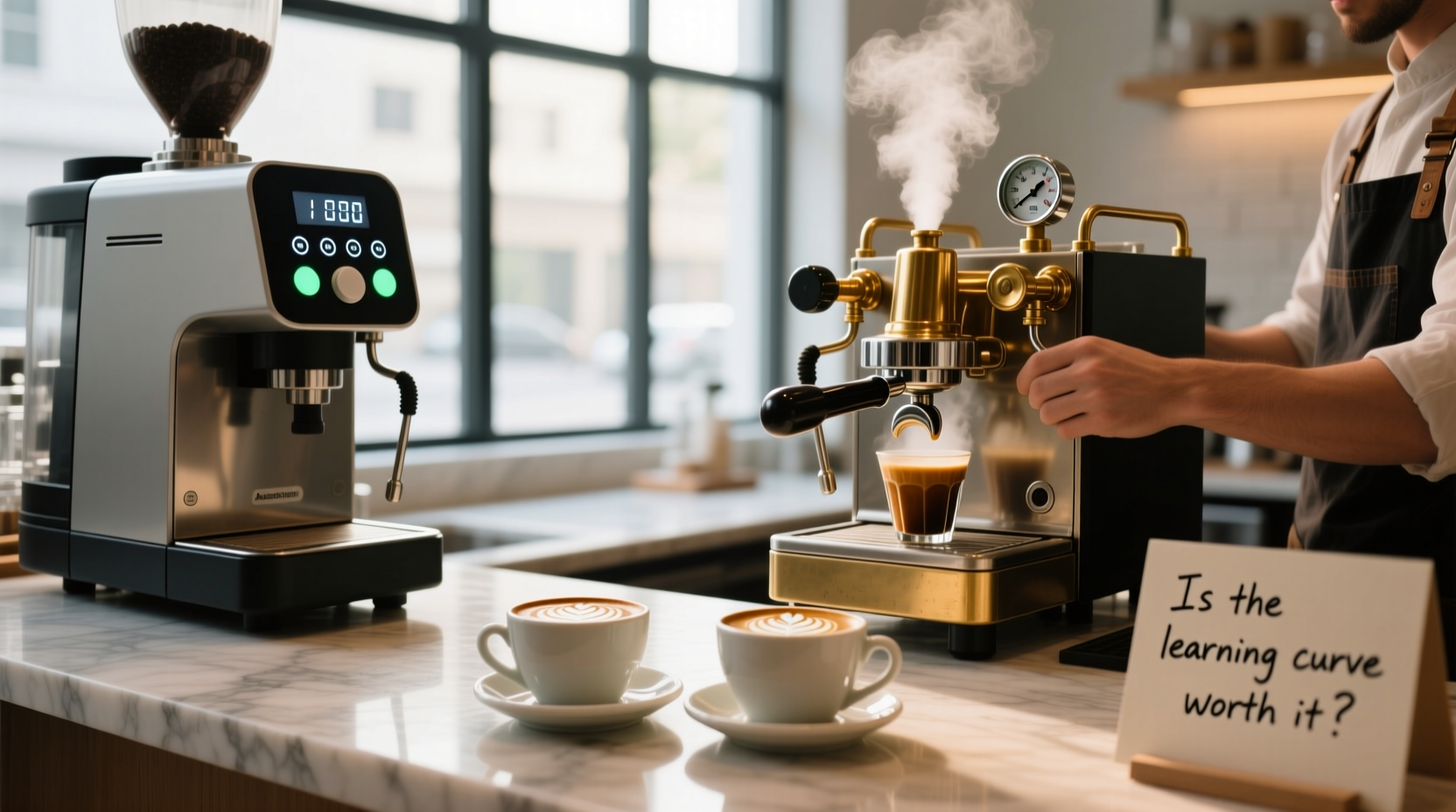 automatic vs manual espresso machine is the learning curve worth the better coffee