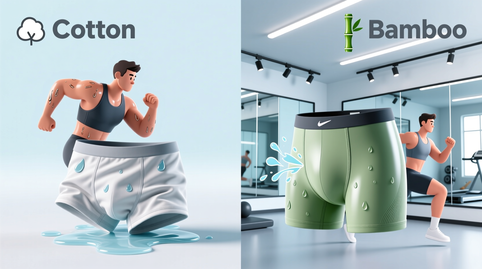 cotton underwear vs bamboo which wicks moisture better during workouts