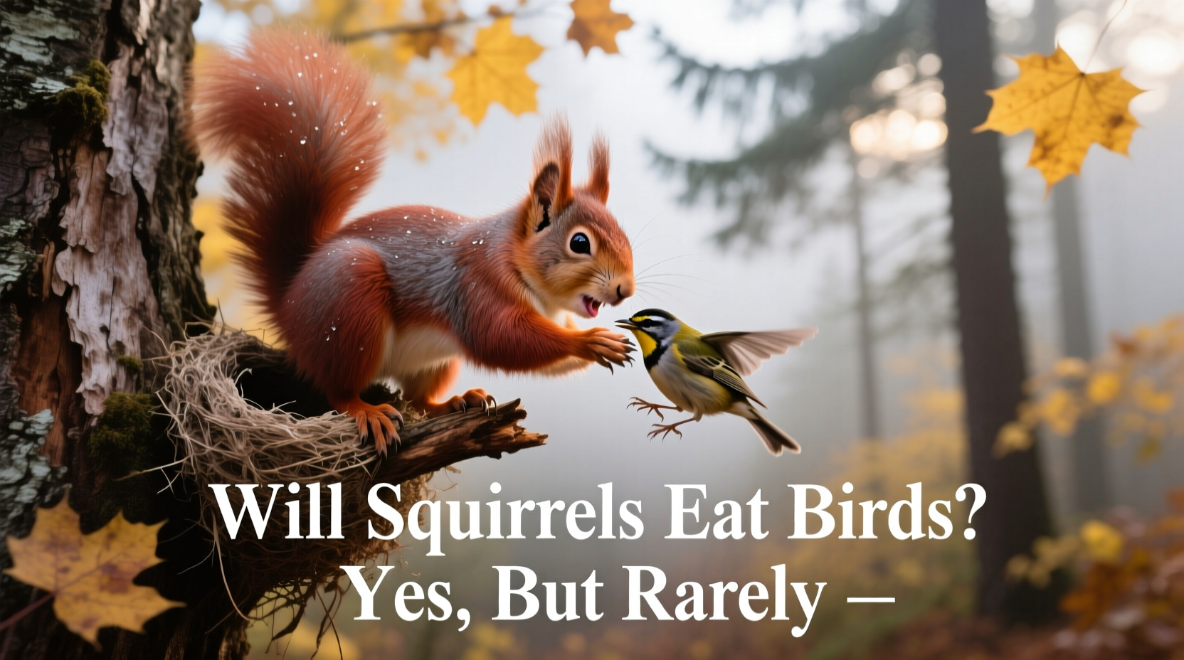 will squirrels eat birds
